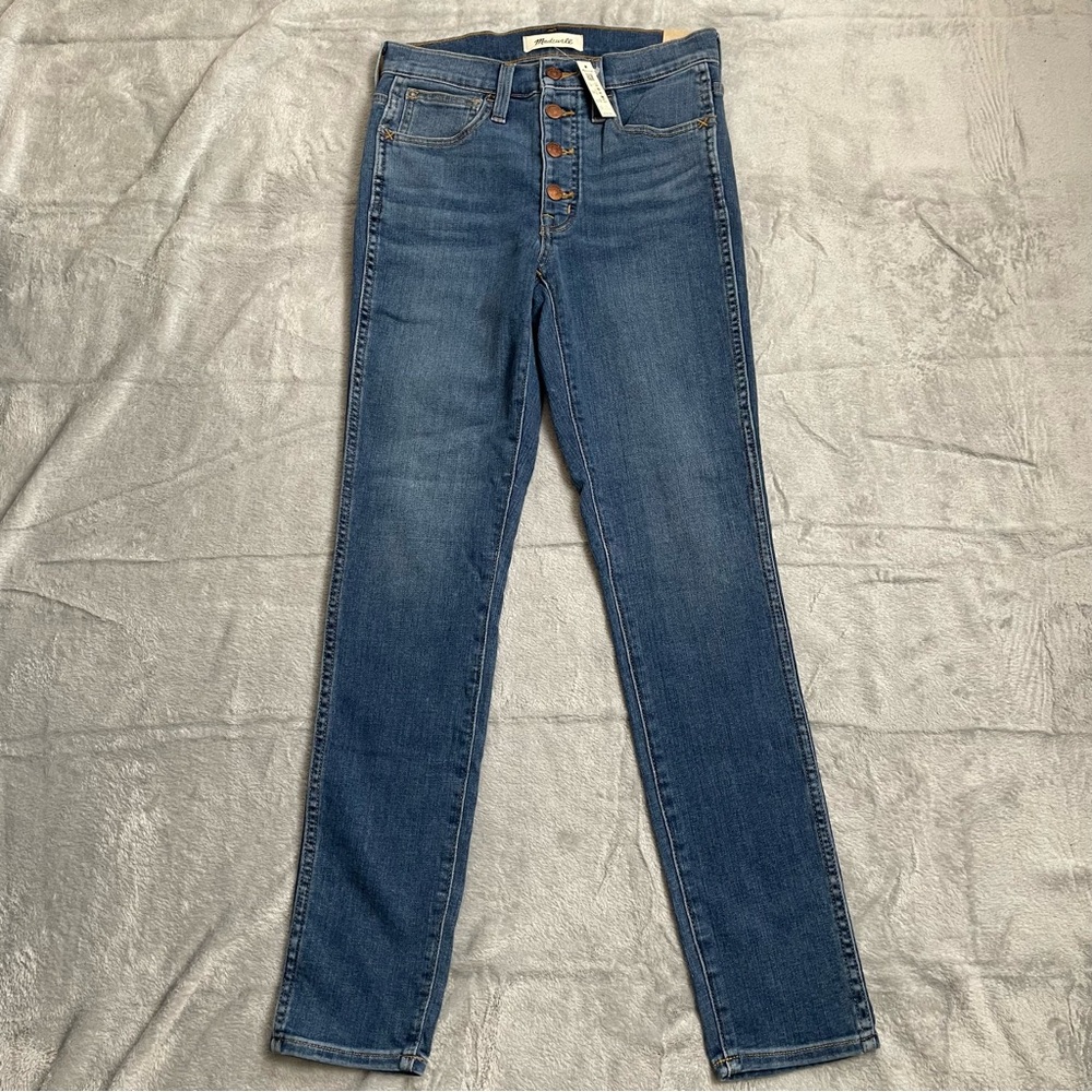 Madewell Jeans 24 NWT Roadtripper Skinny Button Fly Magic Pockets